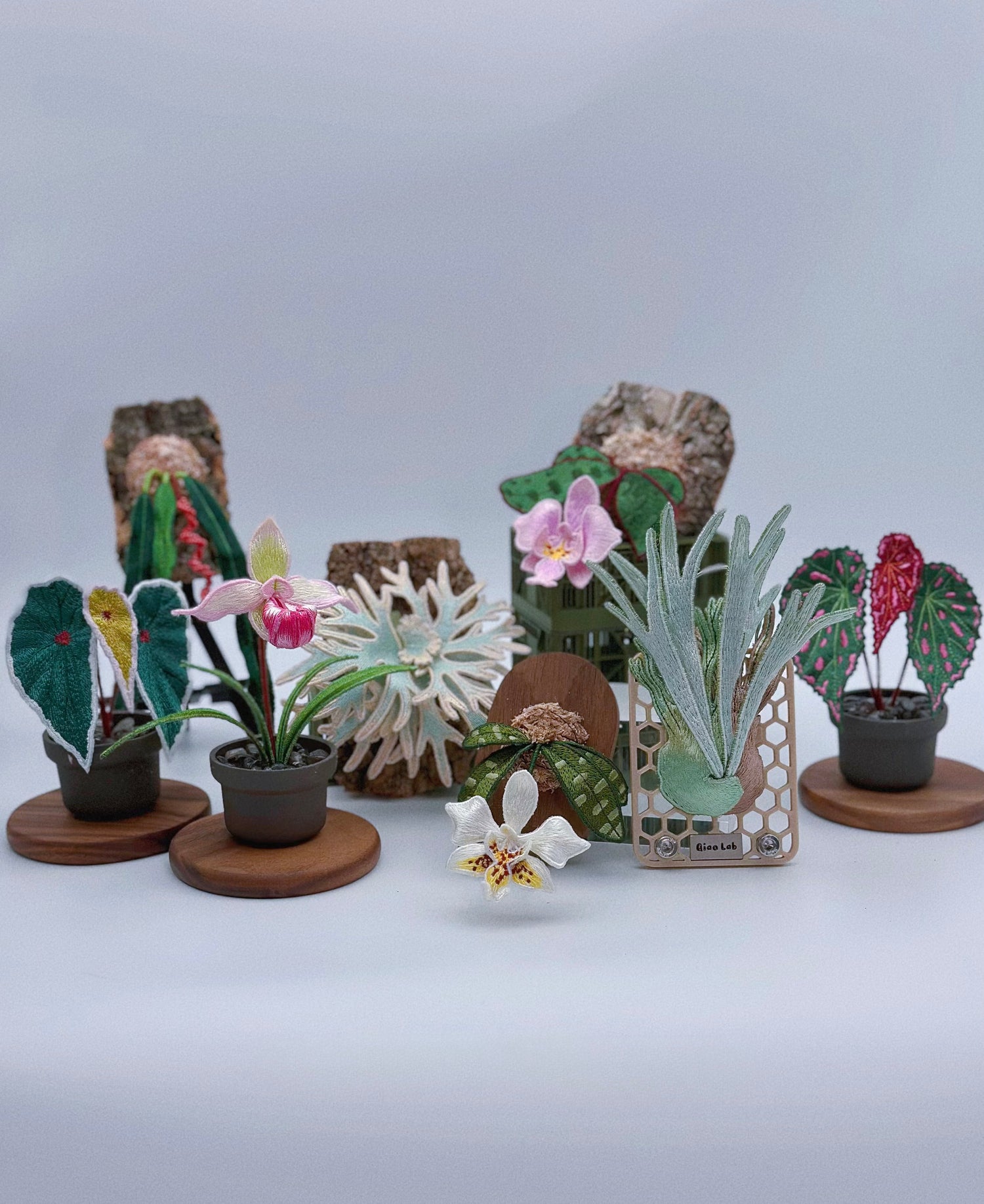 Greentopia Handmade Embroidered Plant Series